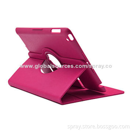 360 Degrees Rotating Stand PU Leather Case for iPad 2/3, Various Colors Available